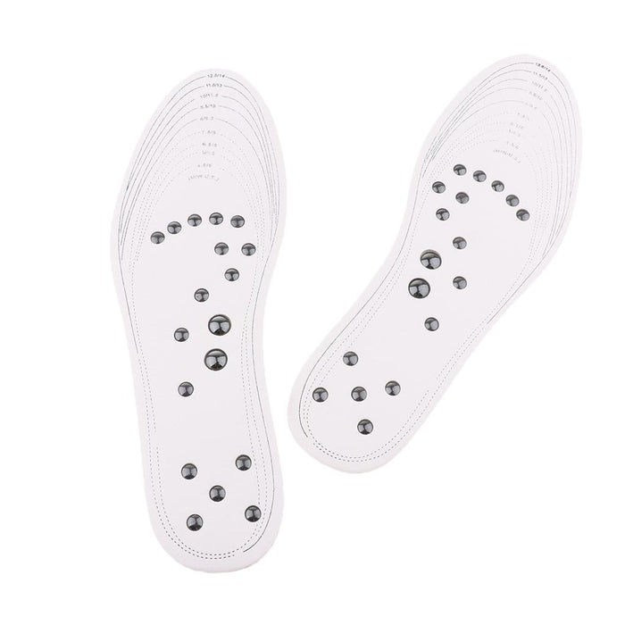 Crofta 1 Pair Memory Foam Shoe Inserts Massage Insole Cushion for Women Men White