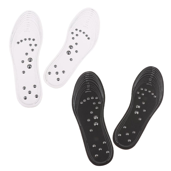 Crofta 1 Pair Memory Foam Shoe Inserts Massage Insole Cushion for Women Men White