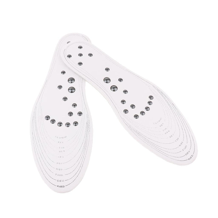 Crofta 1 Pair Memory Foam Shoe Inserts Massage Insole Cushion for Women Men White