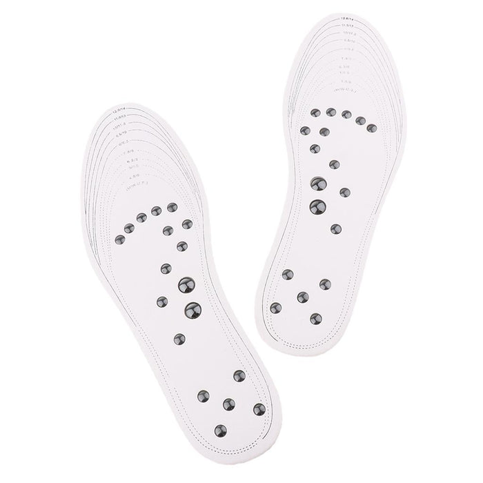 Crofta 1 Pair Memory Foam Shoe Inserts Massage Insole Cushion for Women Men White