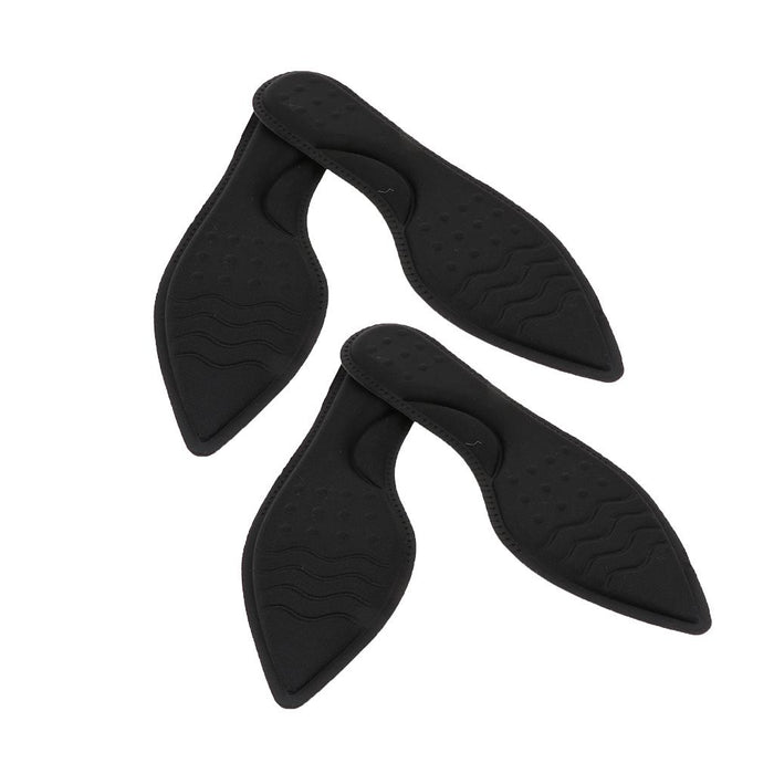 Crofta 2 Pairs Memory Foam Orthotic Arch Support Shoe Insoles Insert Pads Black