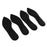 Crofta 2 Pairs Memory Foam Orthotic Arch Support Shoe Insoles Insert Pads Black