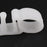 Crofta 2 Pair Elastic Silicone Gel Toe Hallux Valgus Separators Straighteners White