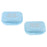 Crofta 2 Denture Storage Container Mouth Guard Case Orthodontic Retainer Box Blue