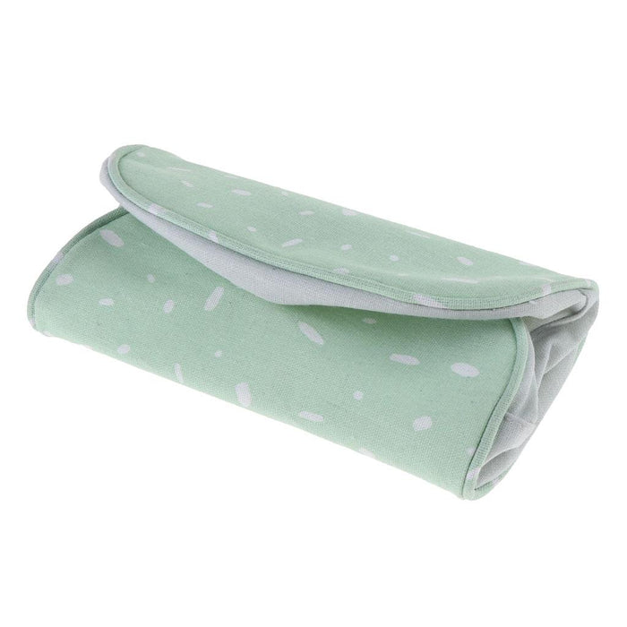 Crofta Travel Canvas Tissue Box Napkins Storage Holder for Home Car Light Green