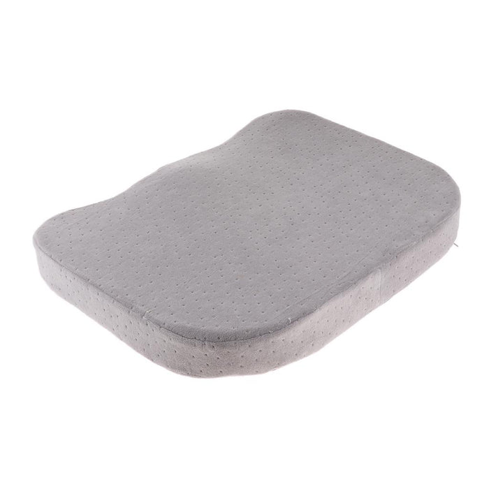 Crofta Comfort Memory Foam Chair Seat Cushion Pad Removable Zipper Cover Gray