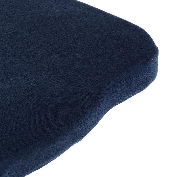 Crofta Comfort Memory Foam Chair Seat Cushion Pad Removable Zipper Cover Navy Blue