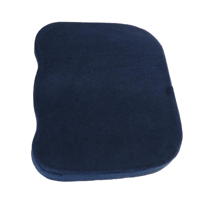 Crofta Comfort Memory Foam Chair Seat Cushion Pad Removable Zipper Cover Navy Blue