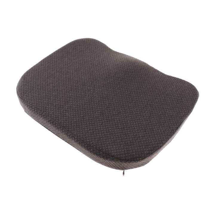 Crofta Comfort Chair Pad seat cushion with Zippered Cover for office chair Car Grey