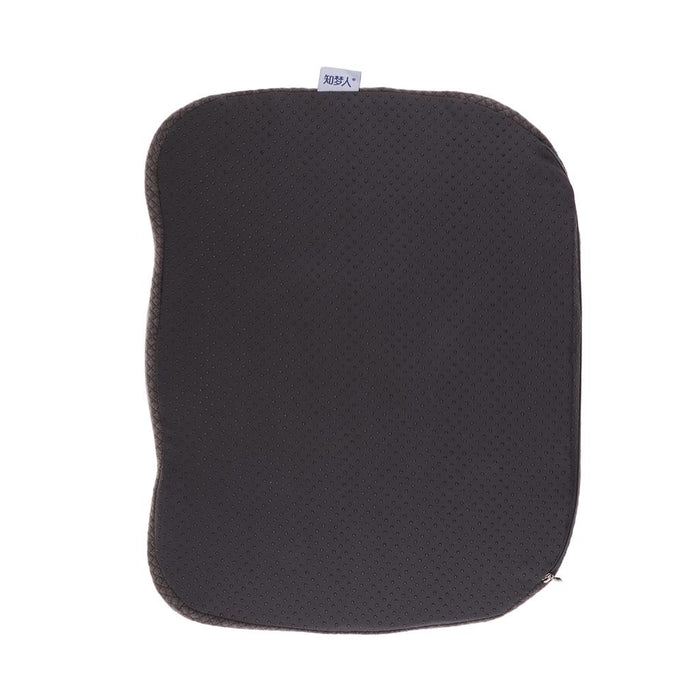 Crofta Comfort Chair Pad seat cushion with Zippered Cover for office chair Car Grey