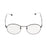 Crofta Women Girls Fashion Stainless Steel Glasses Eyewears Frame Black