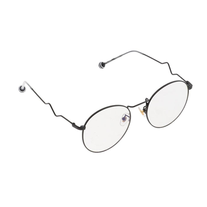 Crofta Women Girls Fashion Stainless Steel Glasses Eyewears Frame Black