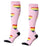 Crofta 1 Pair Running Sports Leg Support Sleeves Compression Socks Pink XL L