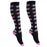 Crofta Women Running Jogging Long Sleeves Compression Socks Black Pink M S