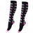 Crofta Women Running Jogging Long Sleeves Compression Socks Black Pink M S