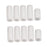 Crofta 10pcs Silicone Gel Toe Finger Caps Covers Sleeves Tubes Skin Color