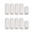 Crofta 10pcs Silicone Gel Toe Finger Caps Covers Sleeves Tubes Skin Color