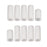 Crofta 10pcs Silicone Gel Toe Finger Caps Covers Sleeves Tubes Skin Color