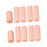 Crofta 10pcs Silicone Gel Toe Finger Caps Covers Sleeves Tubes White