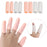 Crofta 10pcs Silicone Gel Toe Finger Caps Covers Sleeves Tubes White