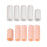 Crofta 10pcs Silicone Gel Toe Finger Caps Covers Sleeves Tubes White and Skin Color