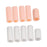 Crofta 10pcs Silicone Gel Toe Finger Caps Covers Sleeves Tubes White and Skin Color