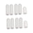 Crofta 10Pcs Thumb Protectors Splint Gel Finger Sleeves Caps Cover Tube White