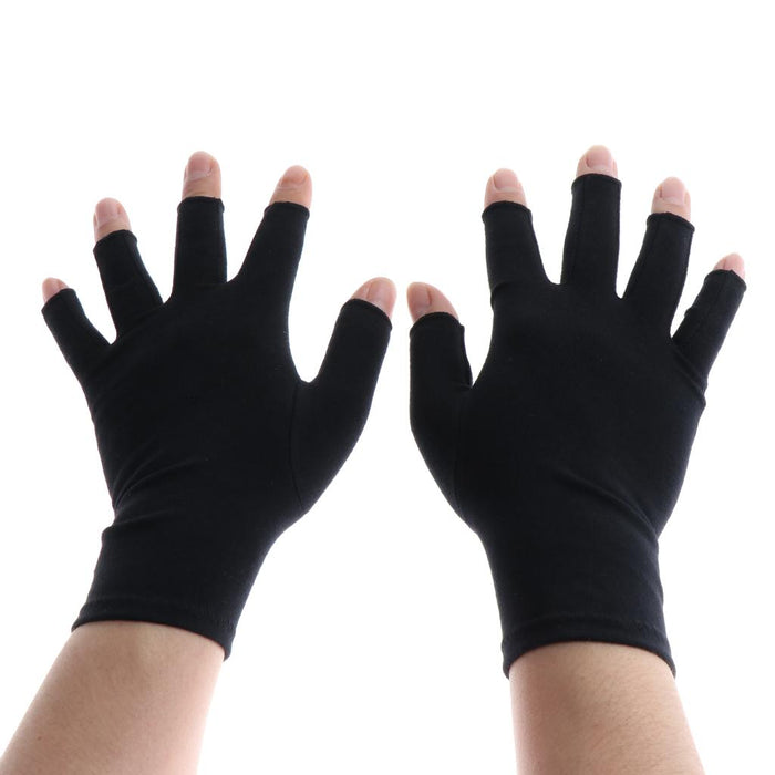 Crofta 1 Pair Men Women Cotton Compression Gloves Hands Arthritis Soreness Relief M