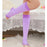 Crofta 1 Pair Women Open Toe Compression Socks Sleeves For Sports Running Purple