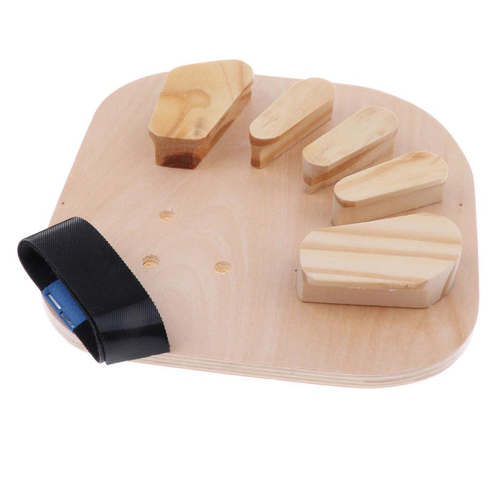 Crofta Wooden Finger Training Board Stroke Hemiplegia Finger Orthotic Fingerboard S