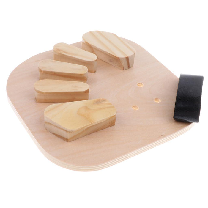 Crofta Wooden Finger Training Board Stroke Hemiplegia Finger Orthotic Fingerboard S