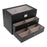 18 Grids Carbon Fiber Glasses Storage Tray Box Watch Display Case Organizer for Eyeglasses Sunglasses Eyewear Accessories