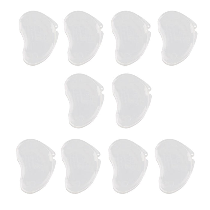 Crofta 10Pcs Small Plastic Ear Plug Case Container Portable For Pocket Purse Clear