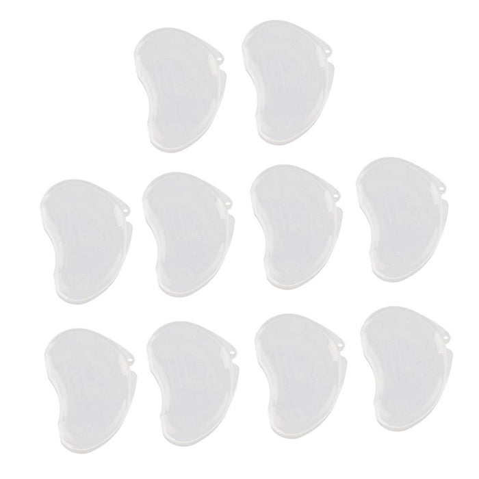 Crofta 10Pcs Small Plastic Ear Plug Case Container Portable For Pocket Purse Clear