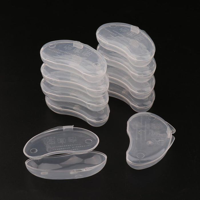 Crofta 10Pcs Small Plastic Ear Plug Case Container Portable For Pocket Purse Clear