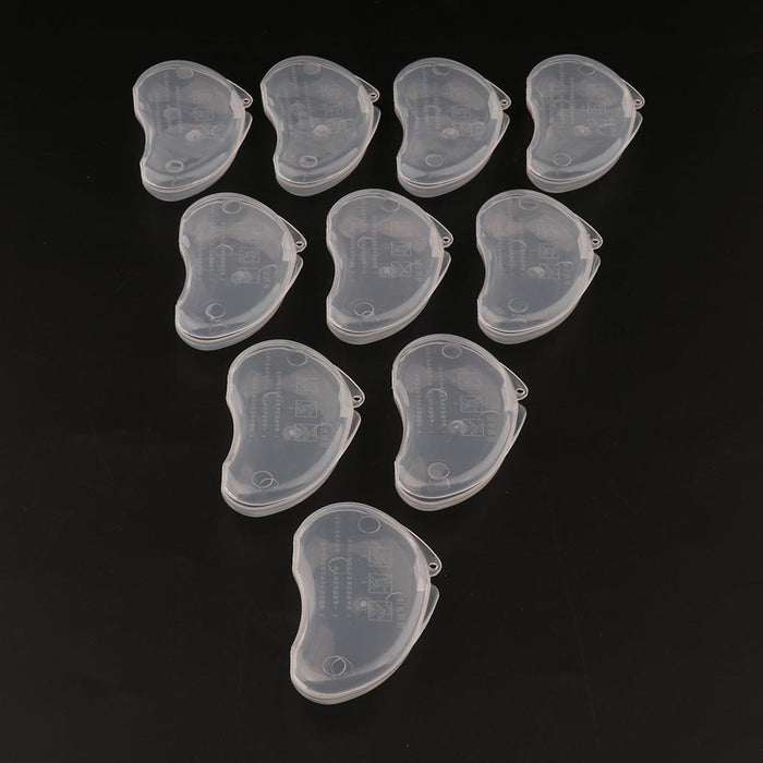 Crofta 10Pcs Small Plastic Ear Plug Case Container Portable For Pocket Purse Clear