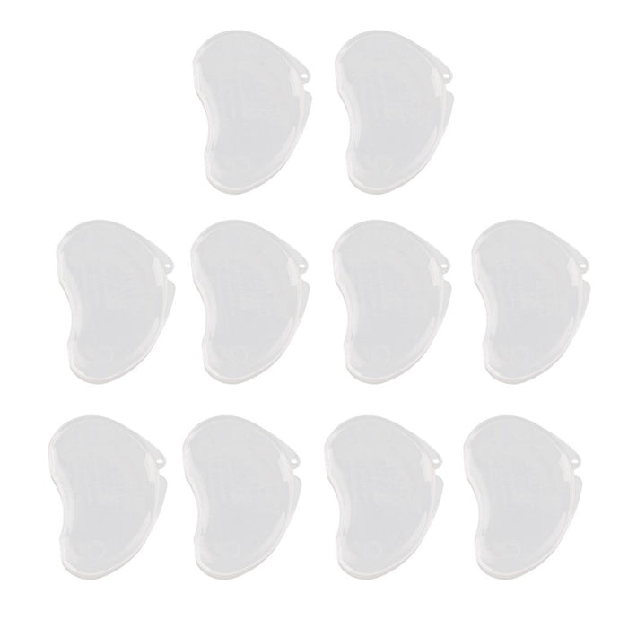 Crofta 10Pcs Small Plastic Ear Plug Case Container Portable For Pocket Purse Clear