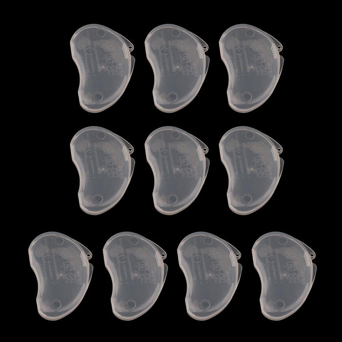 Crofta 10Pcs Small Plastic Ear Plug Case Container Portable For Pocket Purse Clear