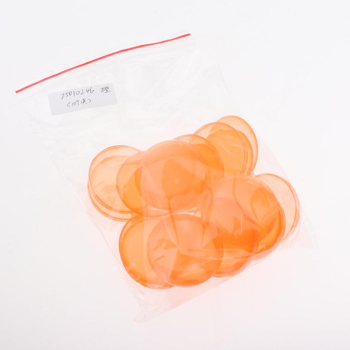 Crofta 10 Pieces Plastic Mini Earplugs Storage Container Case Jewellery Box Orange