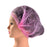 Crofta 100 Disposable Non Woven Hair Net Cap Hairnet Dust Proof Head Cover Hat Pink