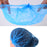 Crofta 100 Disposable Non Woven Hair Net Cap Hairnet Dust Proof Head Cover Hat Blue