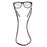 Crofta 2 PCS Sports Eyeglass Sunglass Holder Strap for Adults kids,76cm  Purple