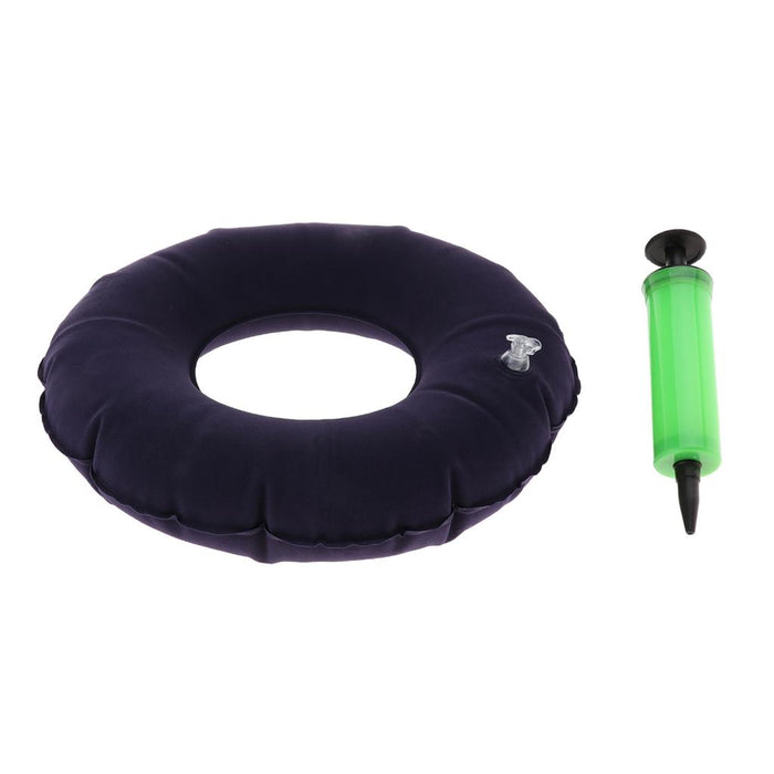 Crofta Inflatable Donut Cushion Bedsore Hemorrhoid Pain Relief with Inflator 250mm