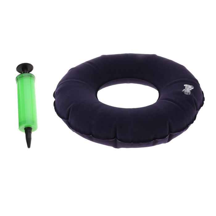 Crofta Inflatable Donut Cushion Bedsore Hemorrhoid Pain Relief with Inflator 250mm