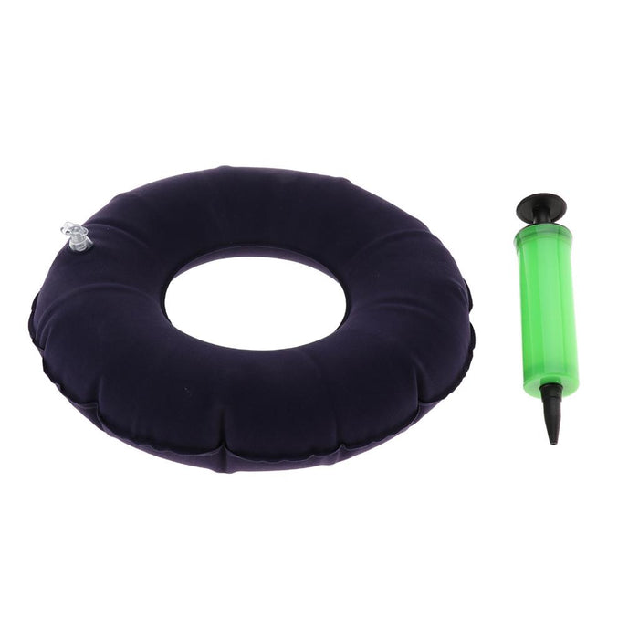 Crofta Inflatable Donut Cushion Bedsore Hemorrhoid Pain Relief with Inflator 300mm