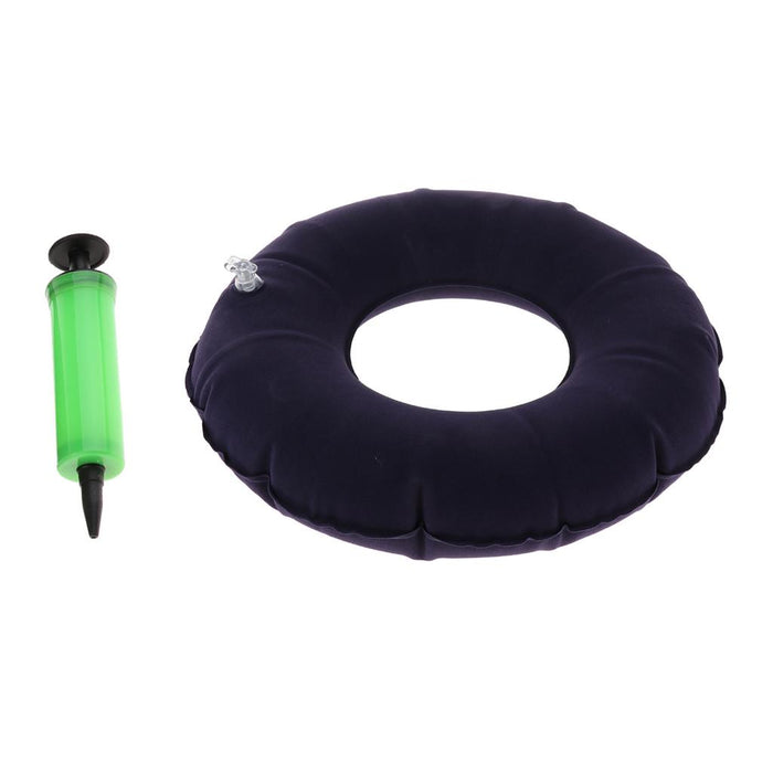 Crofta Inflatable Donut Cushion Bedsore Hemorrhoid Pain Relief with Inflator 450mm