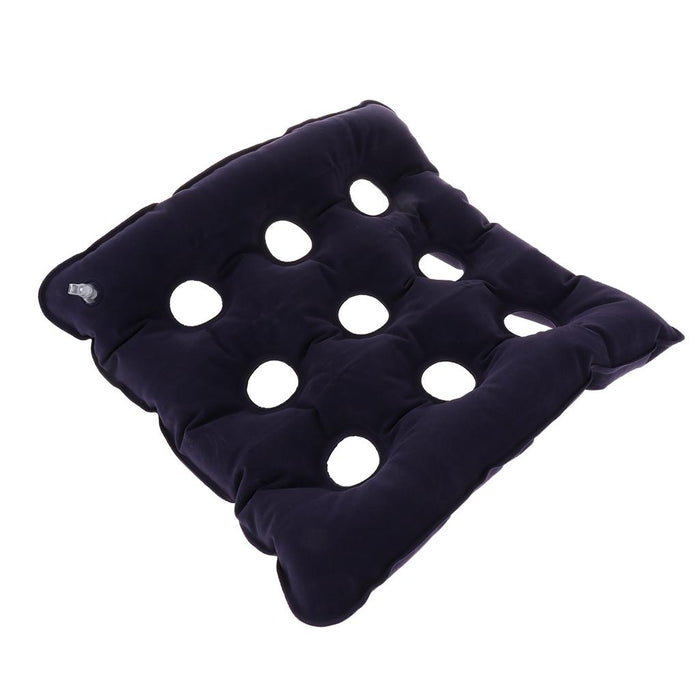 Crofta Air Inflatable Seat Cushion For Tailbone Plane Travel Chair Sofa Dark Blue