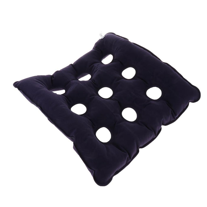 Crofta Air Inflatable Seat Cushion For Tailbone Plane Travel Chair Sofa Dark Blue