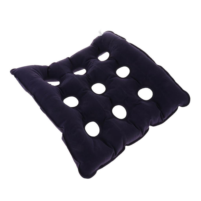 Crofta Air Inflatable Seat Cushion For Tailbone Plane Travel Chair Sofa Dark Blue