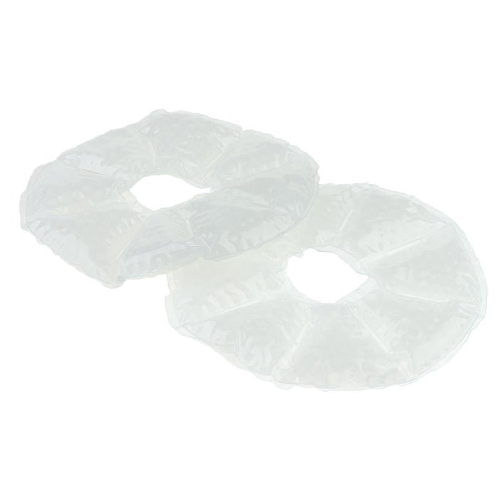 Crofta 2 Pieces Big Round Thermal Gel Pads for Nursing Mothers Suitable White